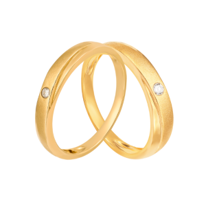 Cặp nhẫn cưới Kim cương Vàng 75% (18K) (Sao chép)